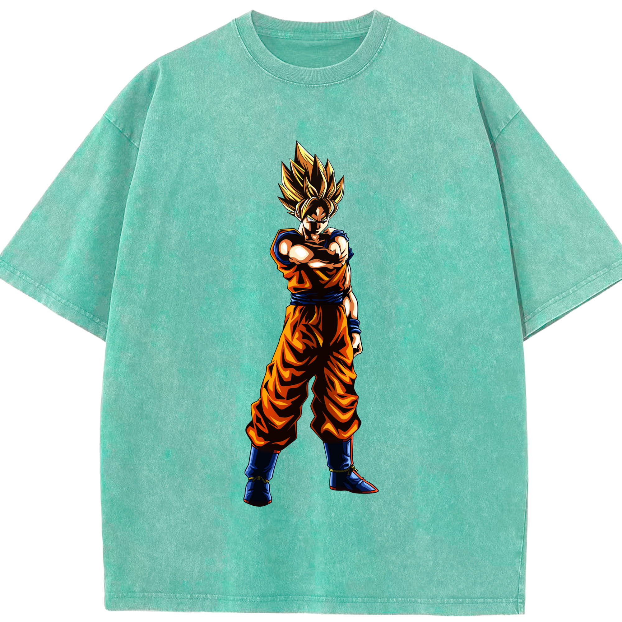 （画像用） ドラゴンボール 孫 悟飯（そんごはん）DRAGON BALL Son Gohan 綿100% ヴィンテージ風 半袖Tシャツ（フロントプリント）